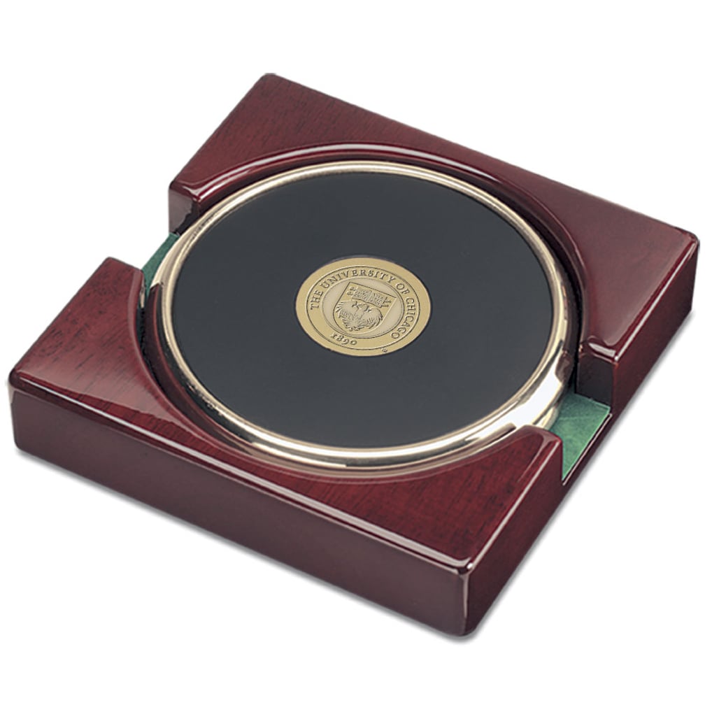 UChicago Maroons 2-Piece Coaster Set - Gold