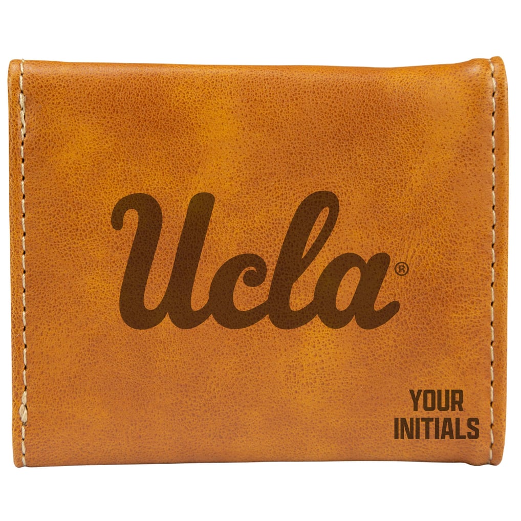 UCLA Bruins Personalized Trifold Wallet - Brown