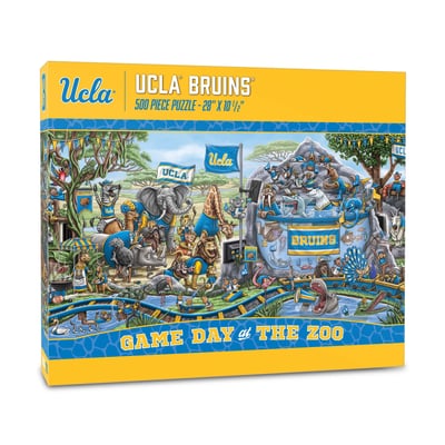 UCLA Bruins Fanpoint 10.5" x 28" Game Day at the Zoo 500-Piece Puzzle