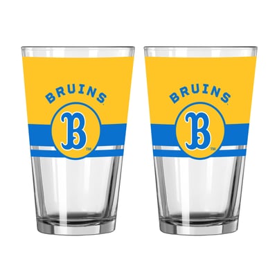 UCLA Bruins Logo Brands Two-Piece 16oz. Horizon Pint Glass Set