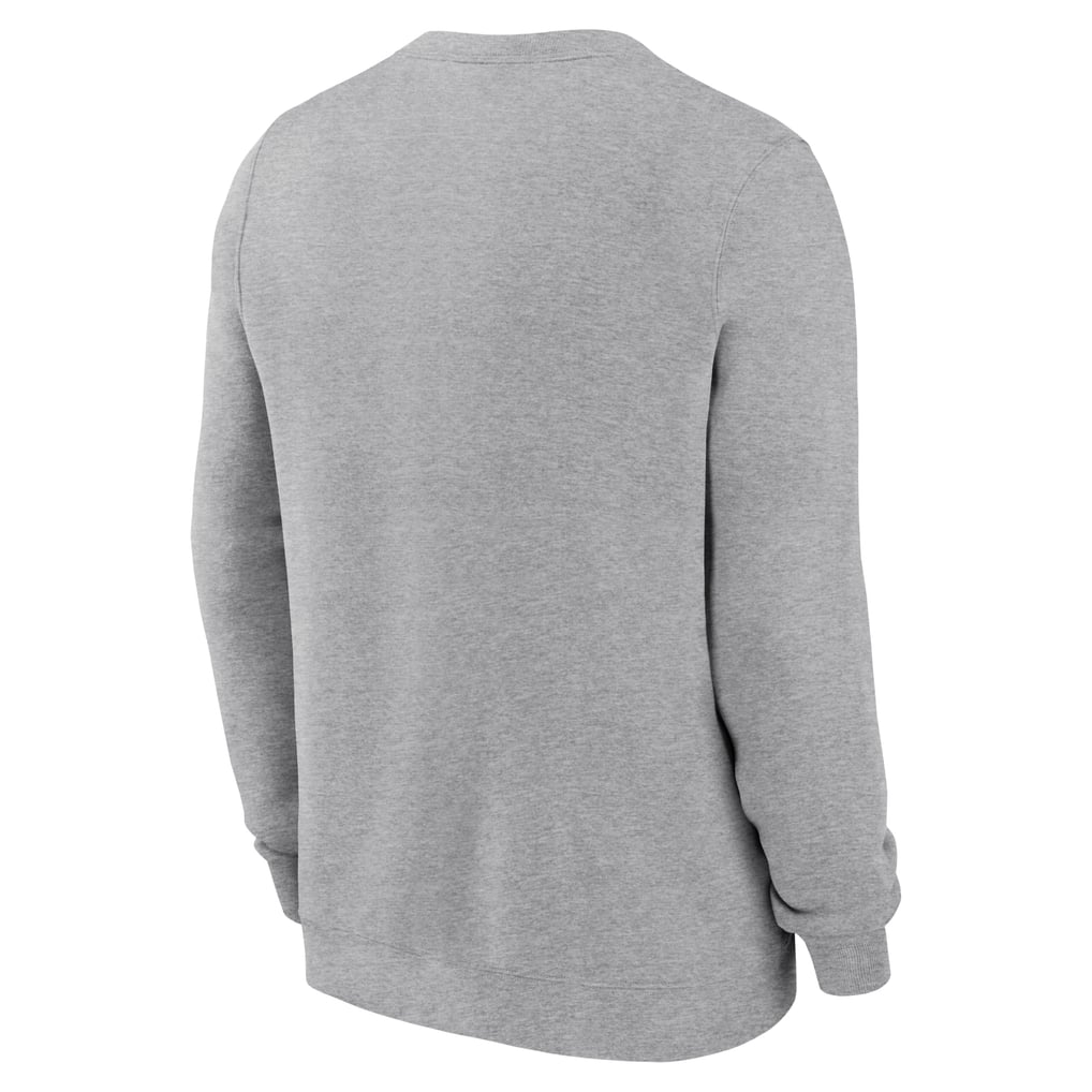 UCLA Bruins Jordan Brand Primetime Primary Stack Pullover Sweatshirt - Heather Gray