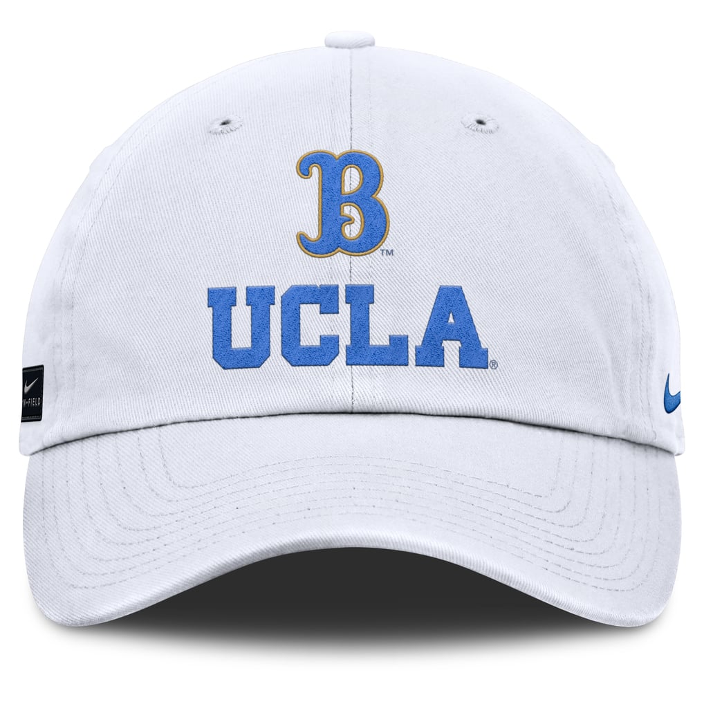 UCLA Bruins Nike 2025 Sideline Club Adjustable Hat - White