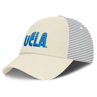 UCLA Bruins Nike Vault Logo Striped Club Adjustable Hat - White