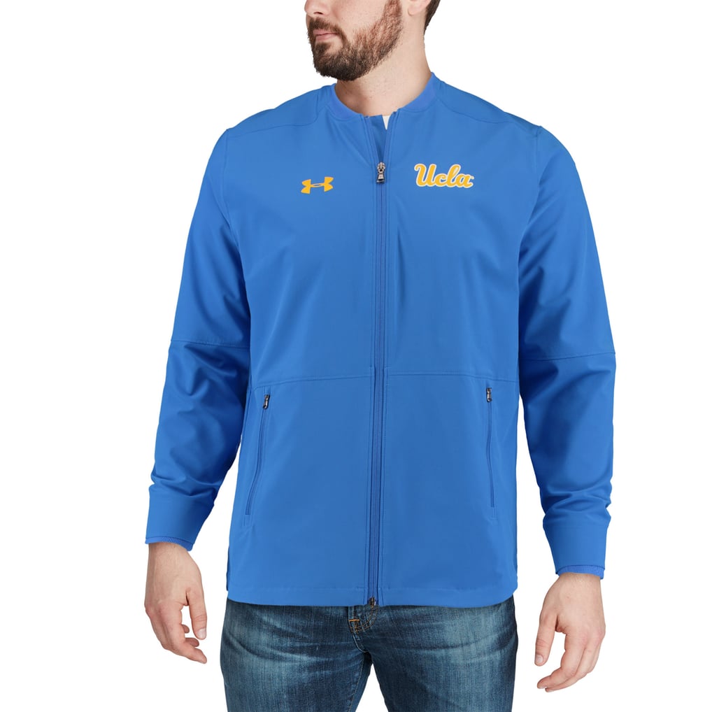 UCLA Bruins Under Armour Woven Warm-Up Performance Full-Zip Jacket - Blue