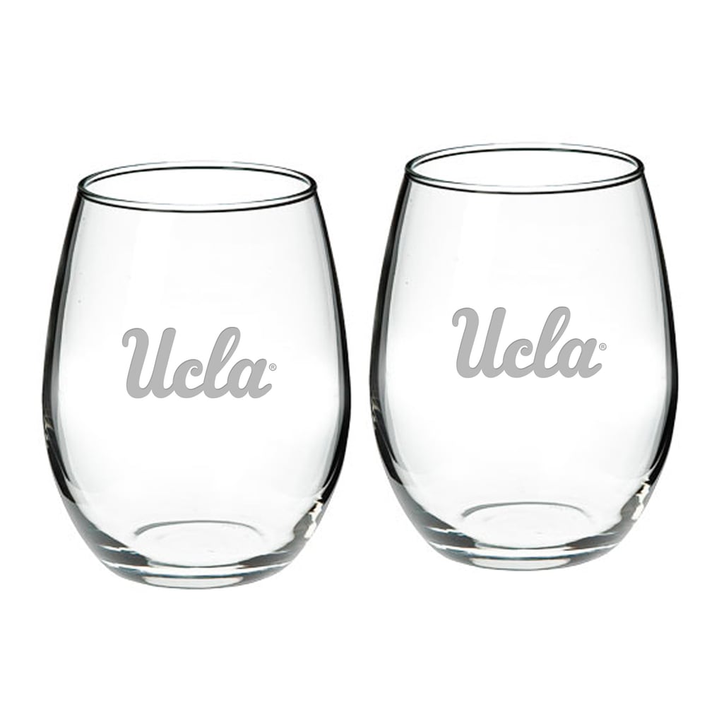 UCLA Bruins 2-Piece 21oz. Stemless Wine Glass Set