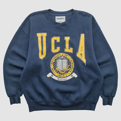 UCLA Bruins Danaggers 90s Pullover Sweatshirt - Navy - M by Fanatics Real Vintage