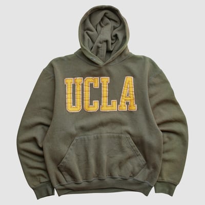 UCLA Bruins UCLA Gold Standard 90s Hooded Pullover Sweatshirt - Olive - XXS by Fanatics Real Vintage