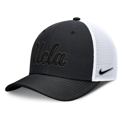  UCLA Bruins Nike Unisex Tonal Dri-FIT Rise Trucker Adjustable Hat - Black