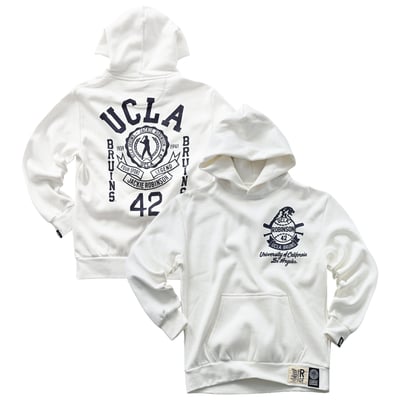 Roots of Fight x UCLA Bruins x Jackie Robinson Heavyweight Hoodie - White