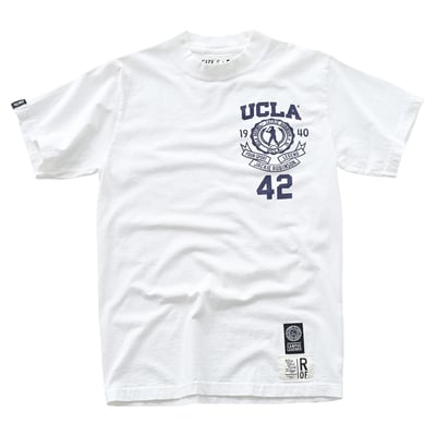 Roots of Fight x UCLA Bruins x Jackie Robinson Unisex Heavyweight T-Shirt - White