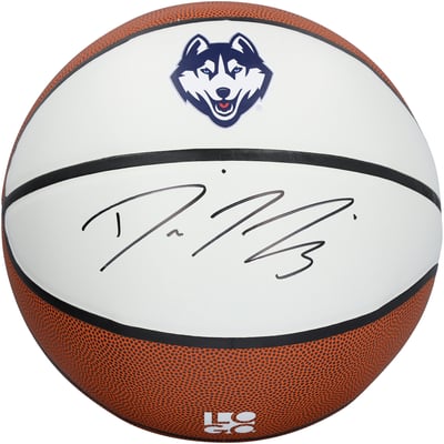 Diana Taurasi UConn Huskies Autographed Fanatics Authentic Logo Brands White Panel Basketball