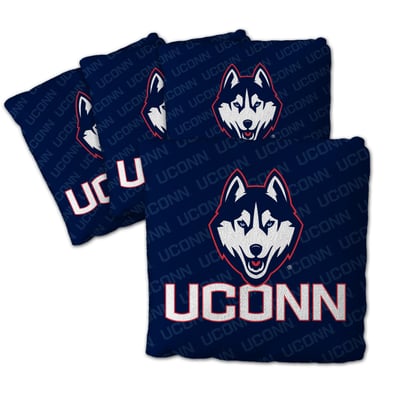 UConn Huskies Fanpoint Four-Piece Cornhole Bag Set