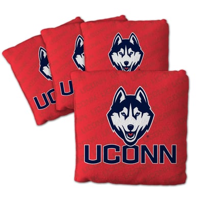 UConn Huskies Fanpoint Four-Piece Cornhole Bag Set