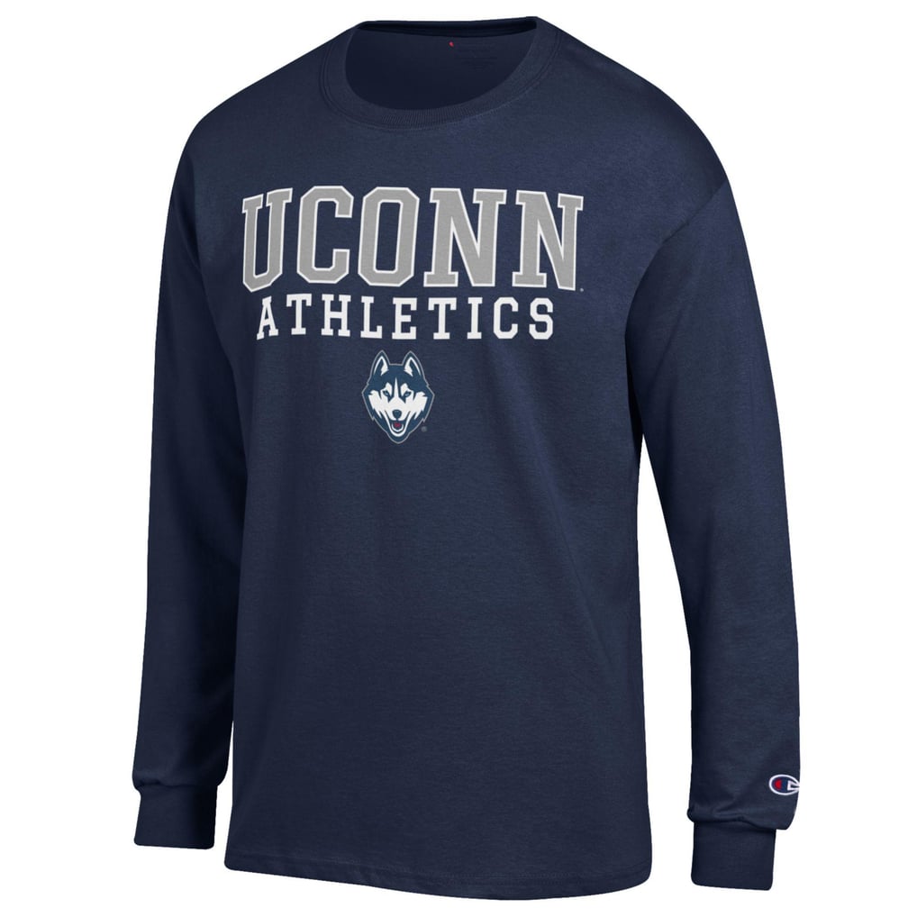  UConn Huskies Champion Athletics Logo Stack Long Sleeve T-Shirt - Navy