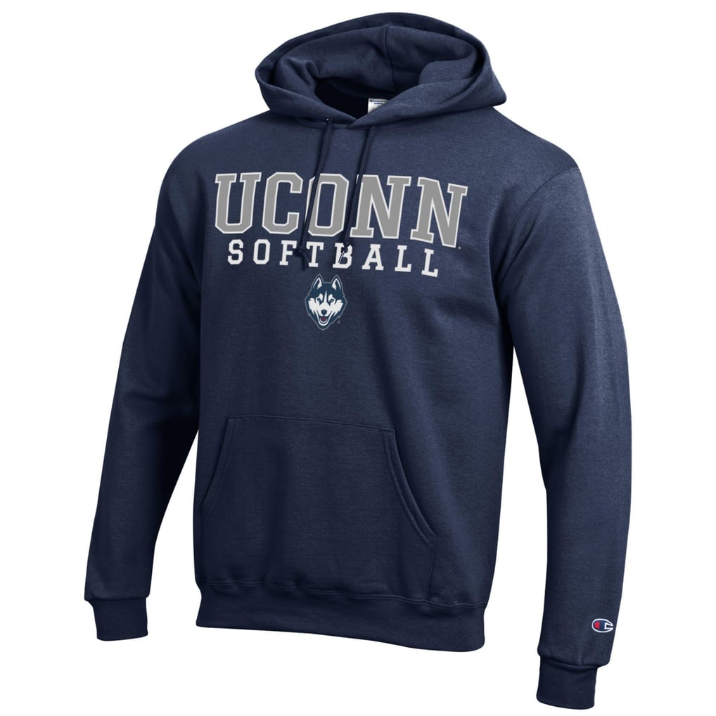 UConn Huskies Champion Softball Stack Powerblend Pullover Hoodie - Navy