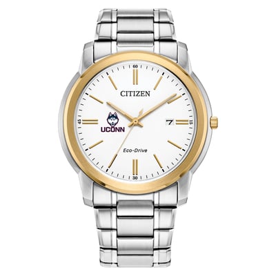 UConn Huskies Citizen Watch Eco-Drive Two-Tone Steel Watch