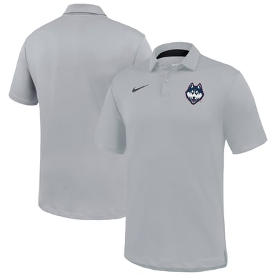 UConn Huskies Nike Dri-FIT Tour Polo - Gray