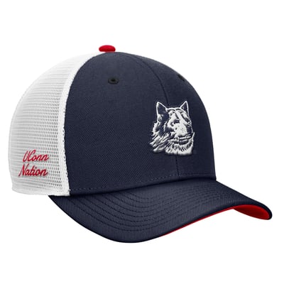 UConn Huskies Nike Legacy Mascot Adjustable Trucker Hat - Navy