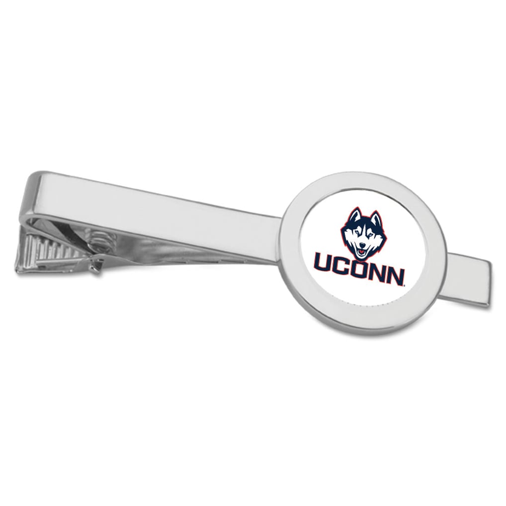 UConn Huskies Team Logo Tie Bar - Silver