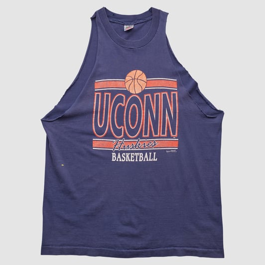 UConn Huskies Fruit of the Loom 90s Tank - Blue - L by Fanatics Real Vintage