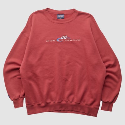 UConn Huskies Jansport 2000s Pullover Sweatshirt - Red - XL by Fanatics Real Vintage