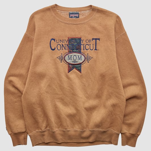 UConn Huskies Jansport 90s Pullover Sweatshirt - Clay - M by Fanatics Real Vintage