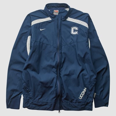 UConn Huskies Nike 2000s Full Zip Jacket - Navy - S by Fanatics Real Vintage