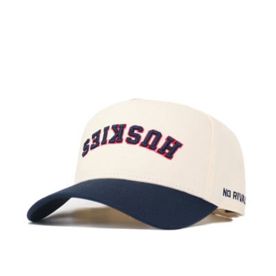 UConn Huskies No Rivals Unisex Upside Down Classic Colors Adjustable Hat - Natural/Navy