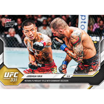 Joshua Van - 2026 UFC Topps NOW® - Card 33 - LOOK FOR AUTOS