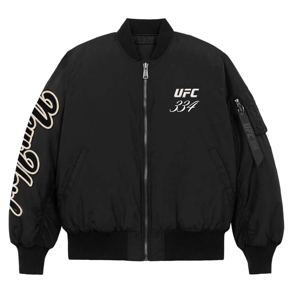 UFC 334 Full-Zip Bomber Jacket - Black