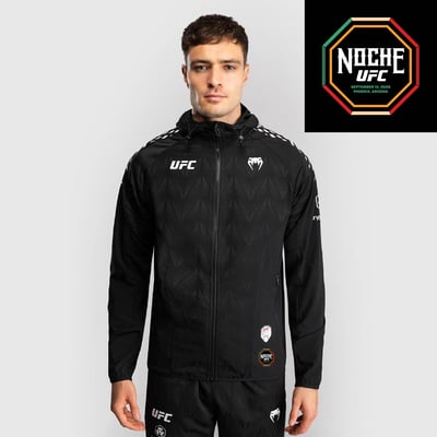 UFC Zenith by Venum Authentic Fight Night Noche Full-Zip Walkout Hoodie - Black