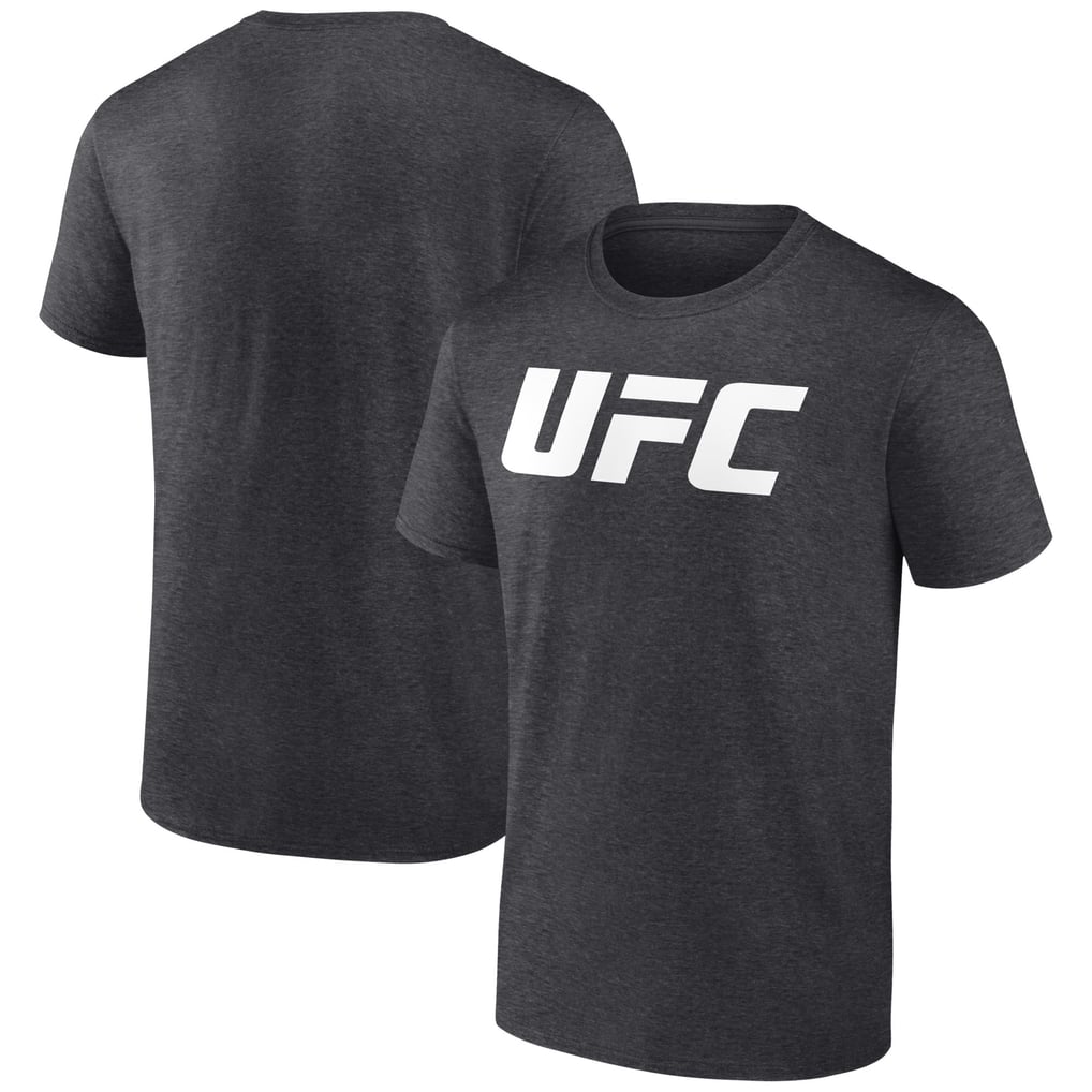 UFC White Logo T-Shirt - Charcoal