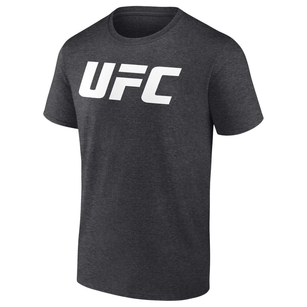 UFC White Logo T-Shirt - Charcoal