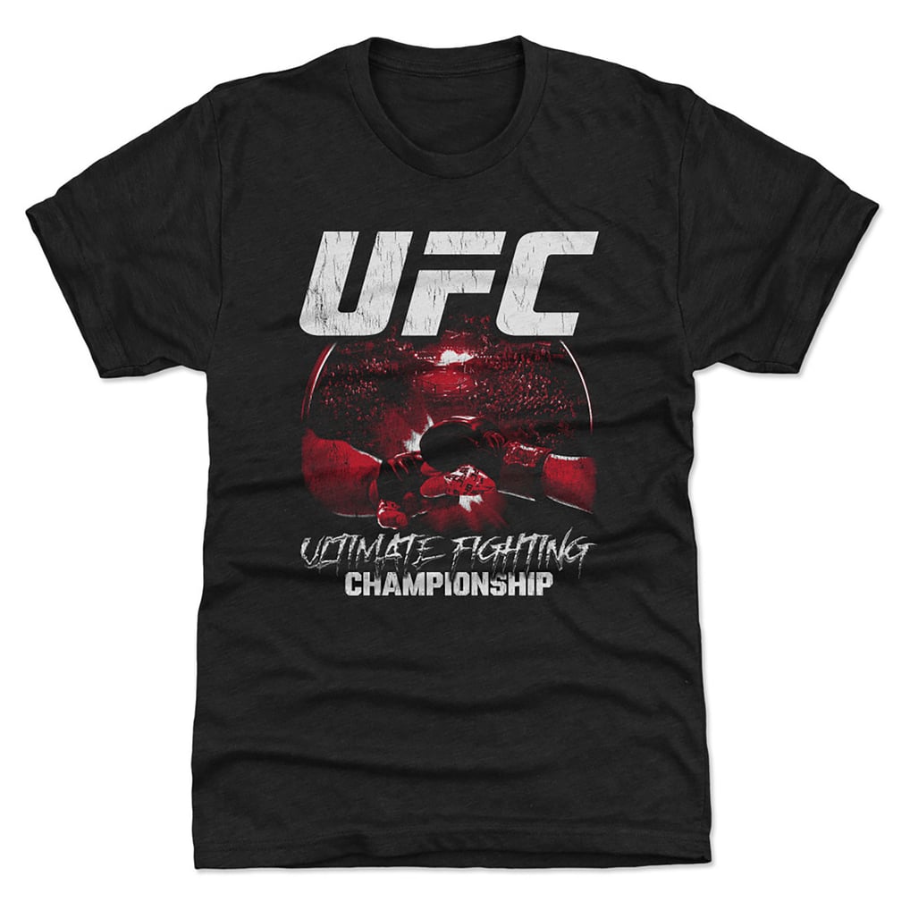  UFC 500 Level Touch Gloves Tri-Blend T-Shirt - Heather Black
