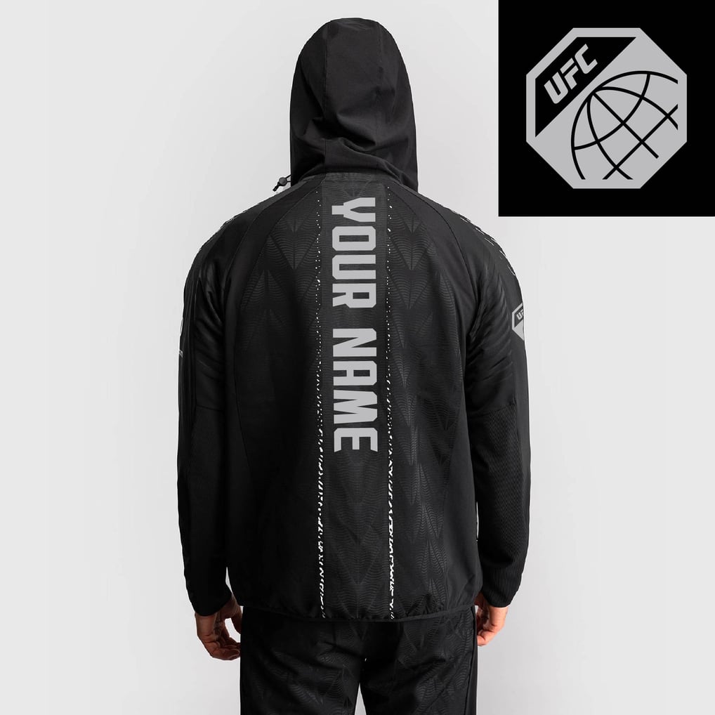 UFC Zenith by Venum Authentic Fight Night UFC Universal Personalized Full-Zip Walkout Hoodie - Black