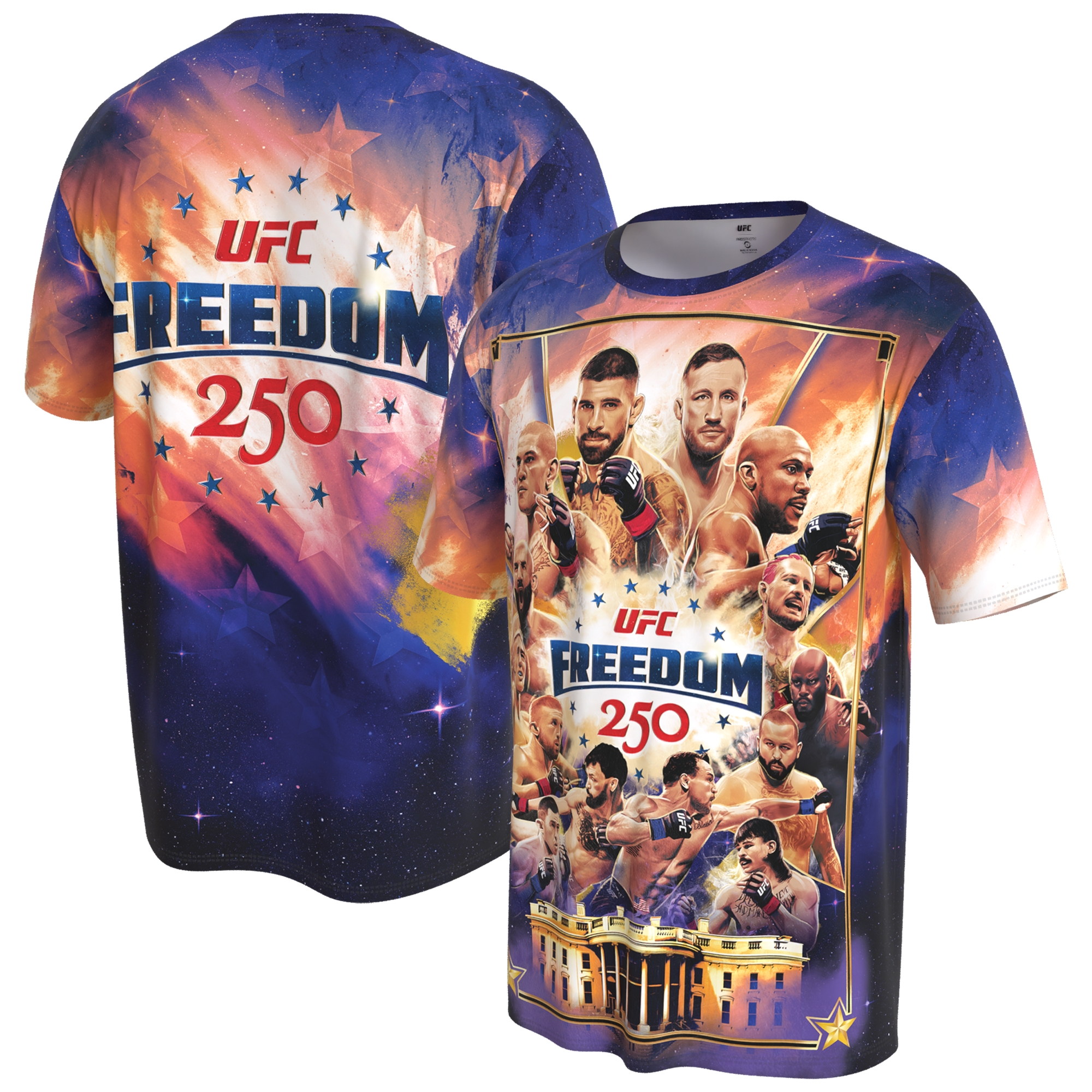 UFC ProSphere Youth Freedom 250 Artist Series T-Shirt - Blue