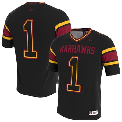 ULM Warhawks GameDay Greats Unisex Lightweight Collegiate Football Blackout Fashion Jersey - Black