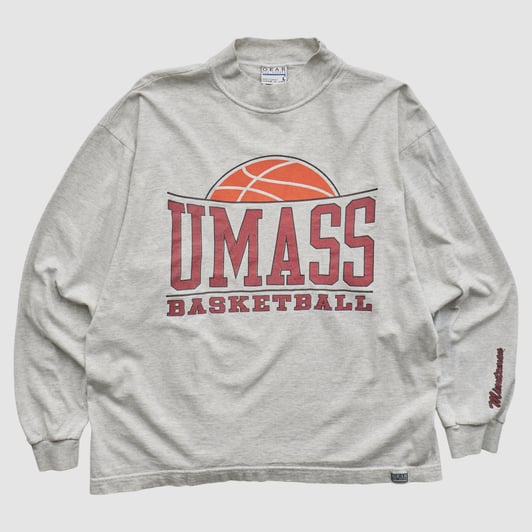 UMass Minutemen Gear For Sports 90s Long Sleeve T-shirt - Heather Gray - M by Fanatics Real Vintage