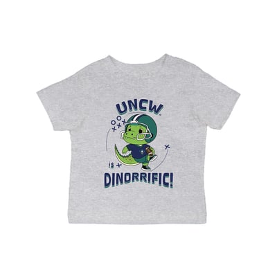 UNC Wilmington Seahawks Vive La Fete Infant Dinorrific T-Shirt - Gray