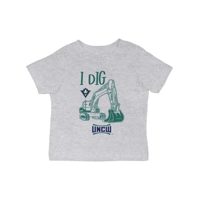 UNC Wilmington Seahawks Vive La Fete Infant Excavator T-Shirt - Gray