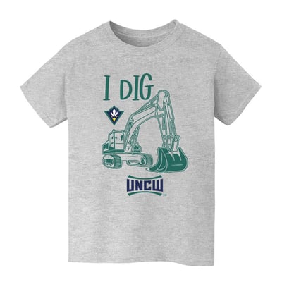 UNC Wilmington Seahawks Vive La Fete Youth Excavator T-Shirt - Gray