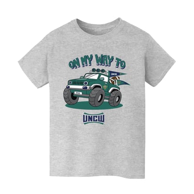 UNC Wilmington Seahawks Vive La Fete Youth On My Way T-Shirt - Gray