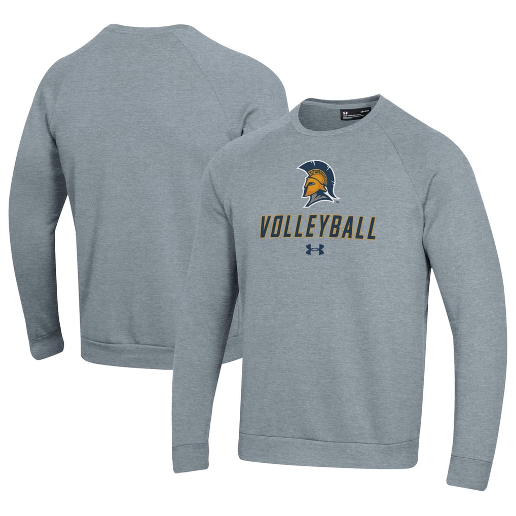 UNCG Spartans Under Armour Volleyball Rival Fleece Raglan Pullover Sweatshirt - Gray