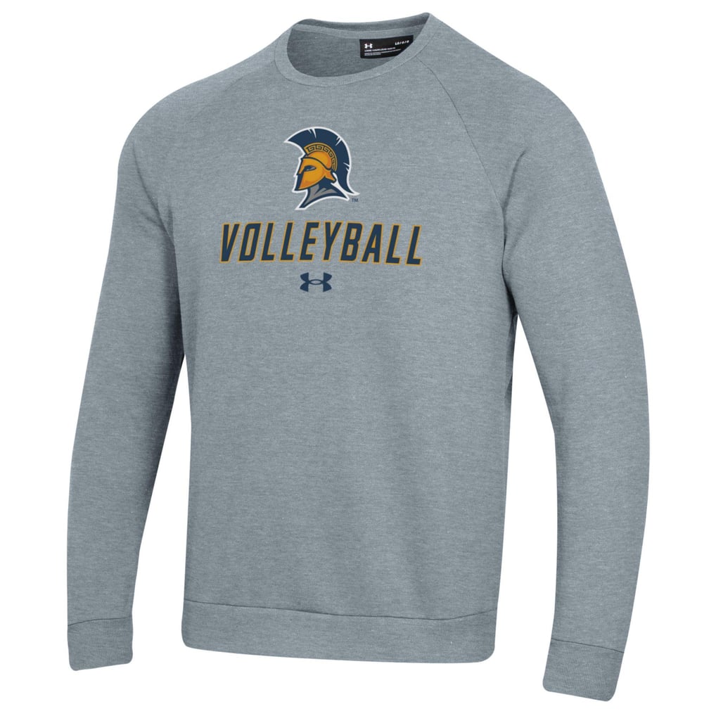 UNCG Spartans Under Armour Volleyball Rival Fleece Raglan Pullover Sweatshirt - Gray
