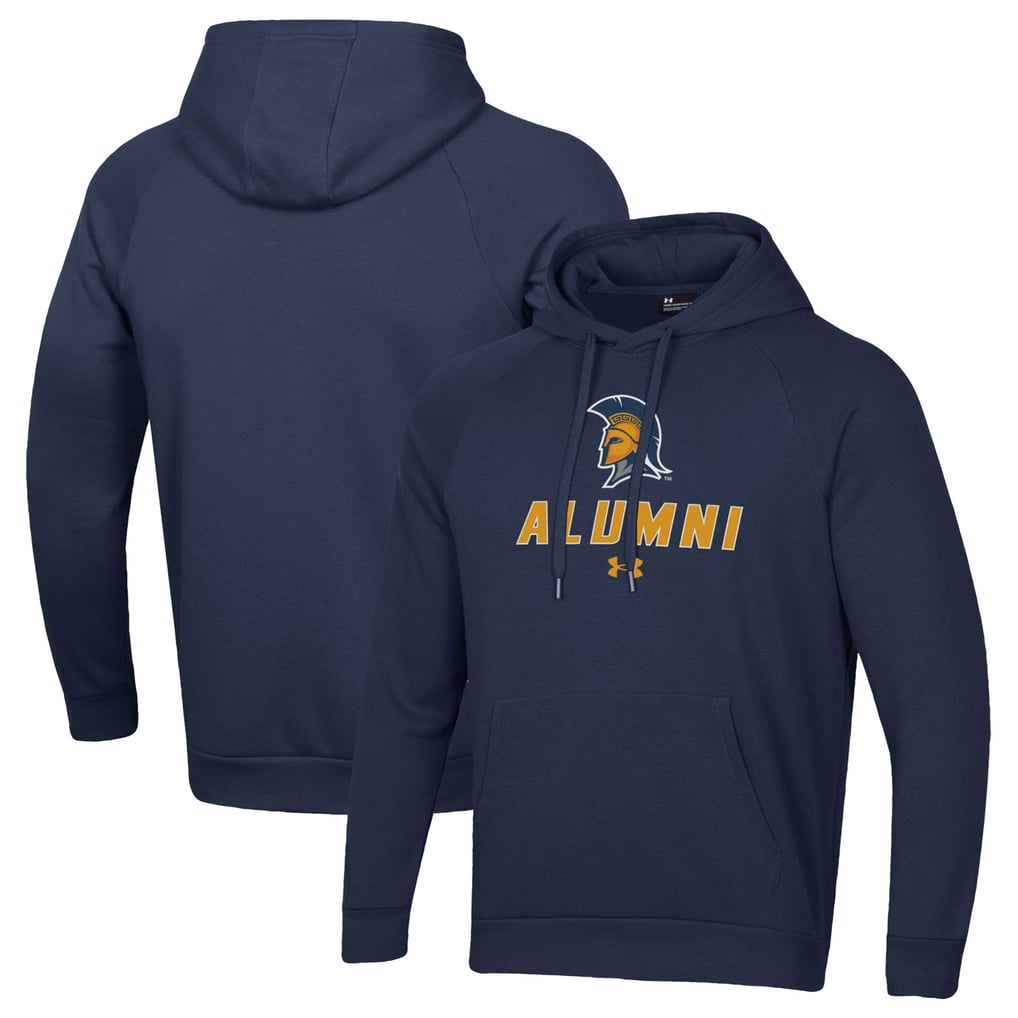 UNCG Spartans Under Armour Alumni Rival Fleece Pullover Hoodie - Navy