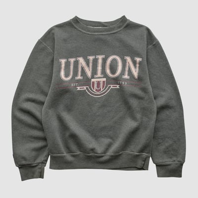 Union College Dutchmen Jansport 90s Pullover Sweatshirt - Gray - XXS by Fanatics Real Vintage