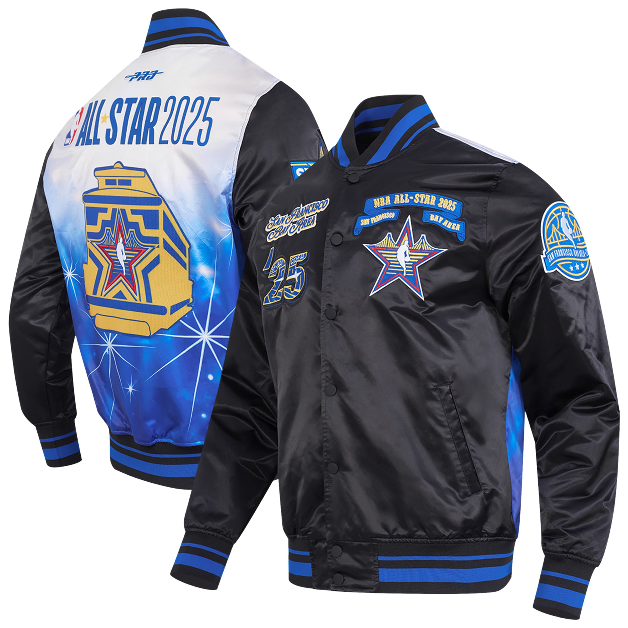 Unisex 2025 NBA All-Star Game Pro Standard Black Satin Jacket