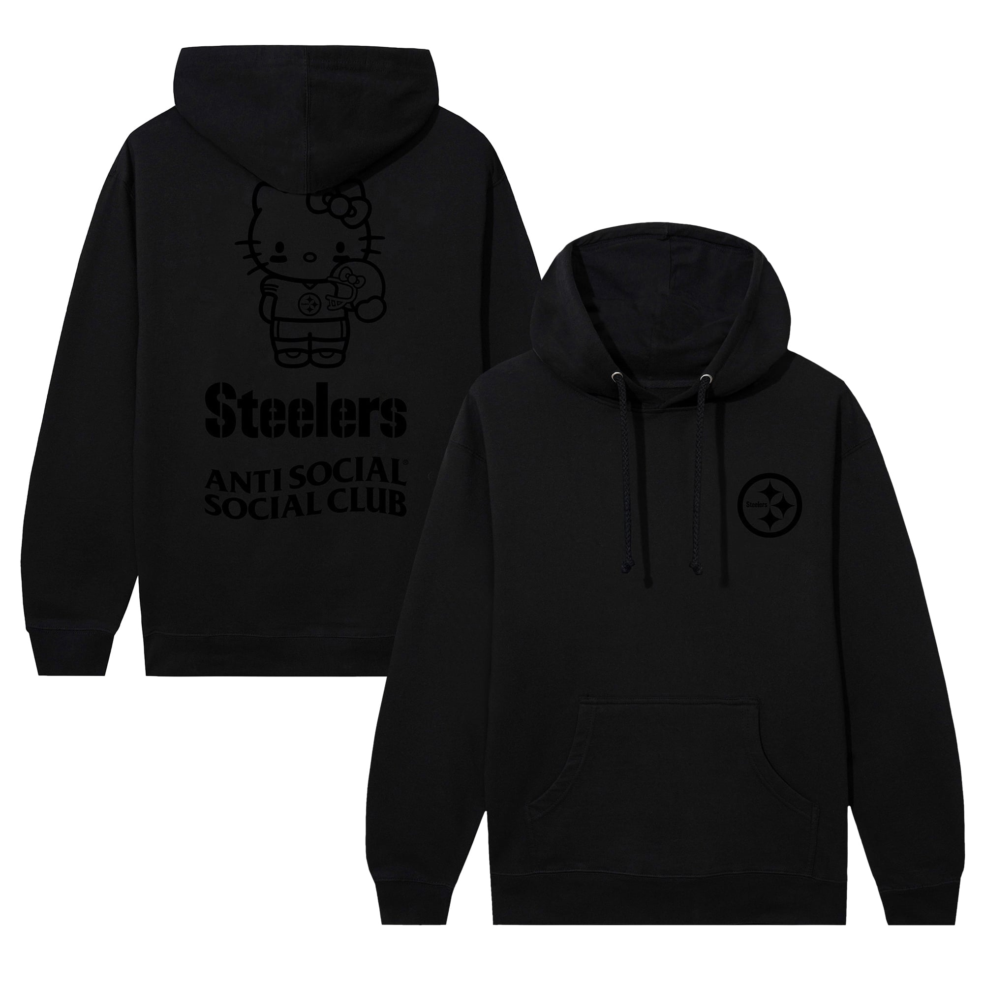 Unisex Pittsburgh Steelers AntiSocialSocialClub Black Hello Kitty ...