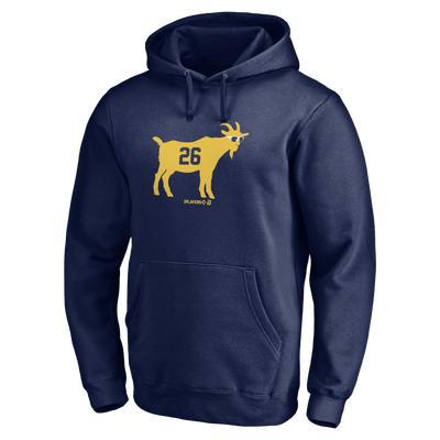Aaron Ashby BreakingT Unisex GOAT 26 Premium Fleece Hoodie - Navy