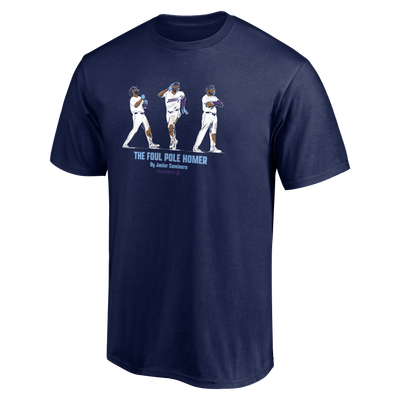 Junior Caminero BreakingT Unisex The Foul Pole Homer T-Shirt - Navy